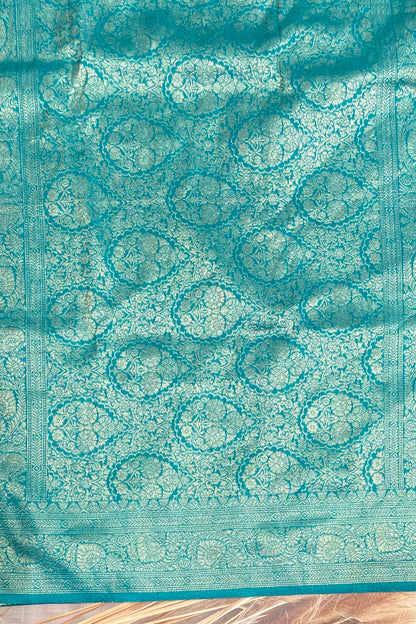 Bridal Soft Silk Saree| MBFC03 | Sapphire Blue