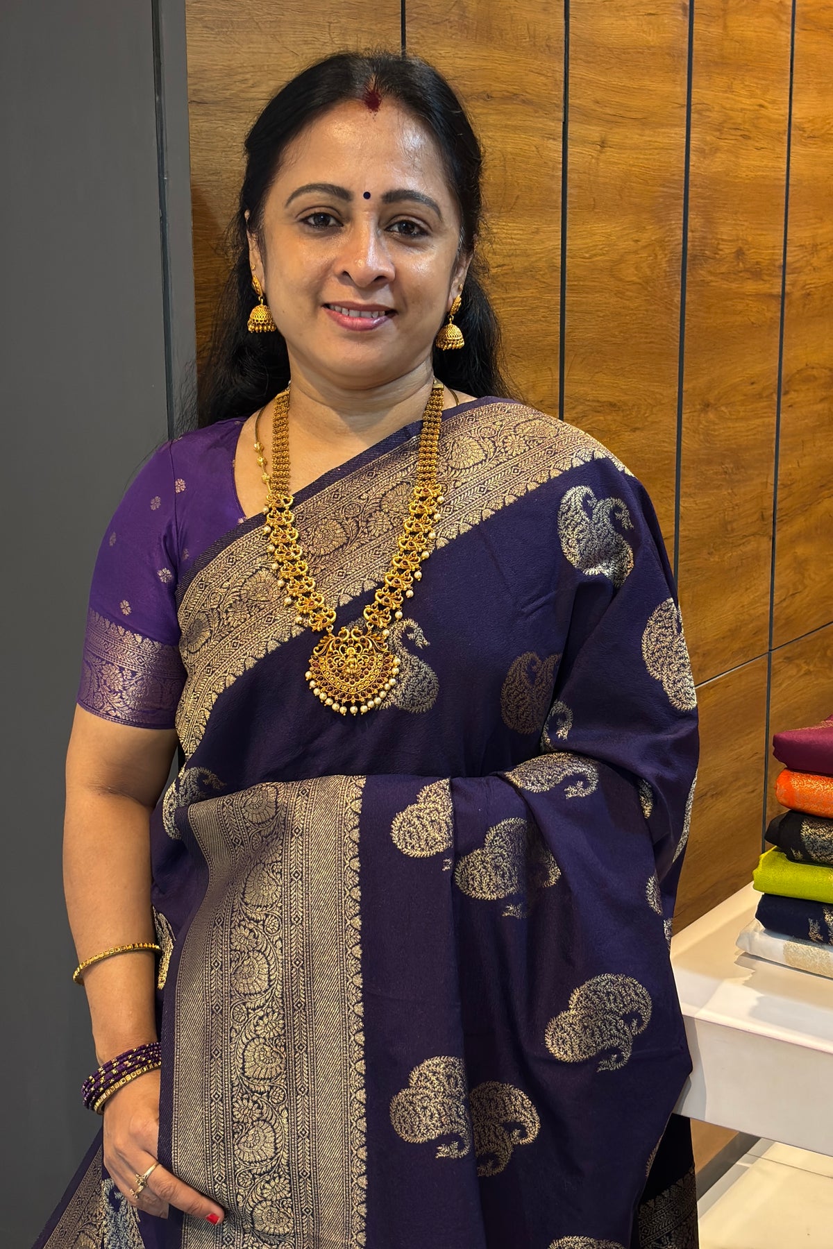 Bridal Soft Silk Saree| MBFC01 | Violet
