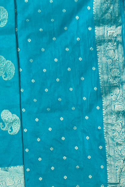 Bridal Soft Silk Saree| MBFC03 | Sapphire Blue