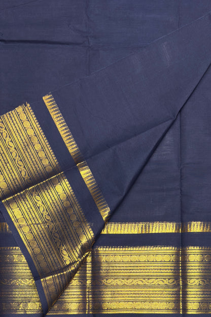 Meenakshi -Premium Kanchi Cotton Saree - Royal Blue| MCK100