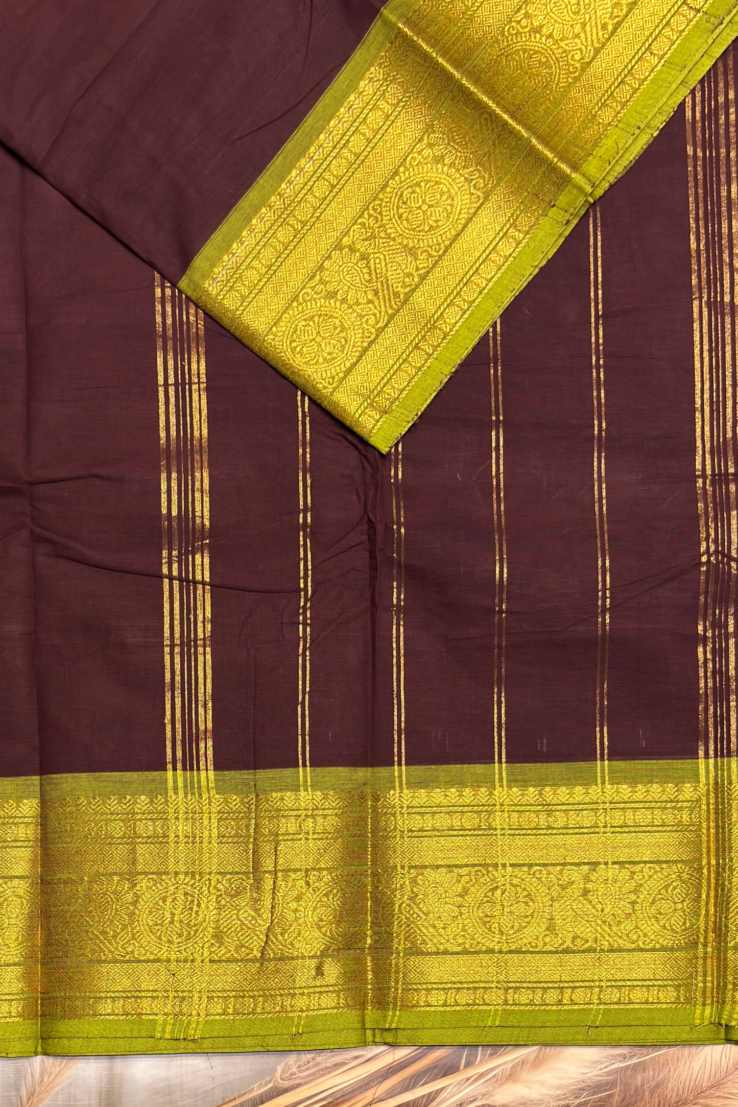 Meenakshi -Premium Kanchi Cotton Saree– Deep Maroon VTV Inspired | MCK81