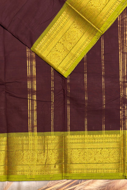 Meenakshi -Premium Kanchi Cotton Saree– Deep Maroon VTV Inspired | MCK81