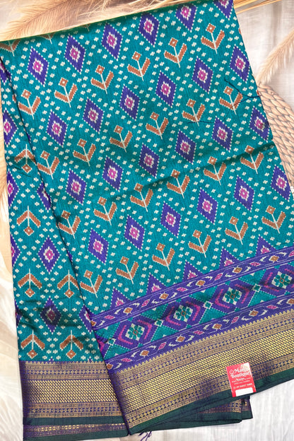 Semi Patola SIlk | Rama Green | MSP08