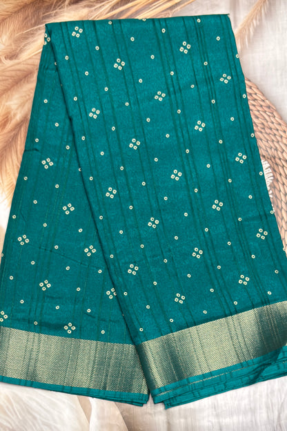 Premium Kotha Silk Saree - Open View