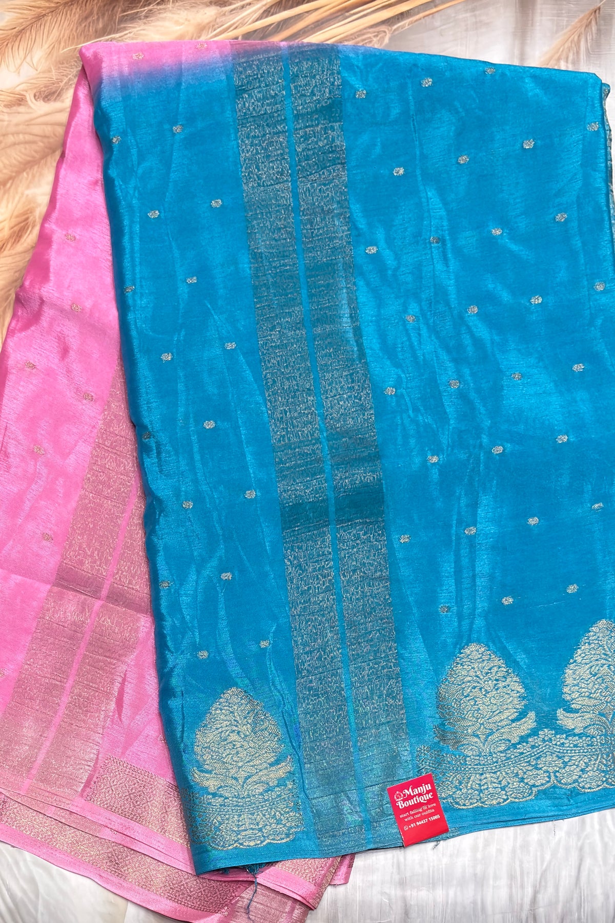 Malai Silk  Designer Saree - Open View