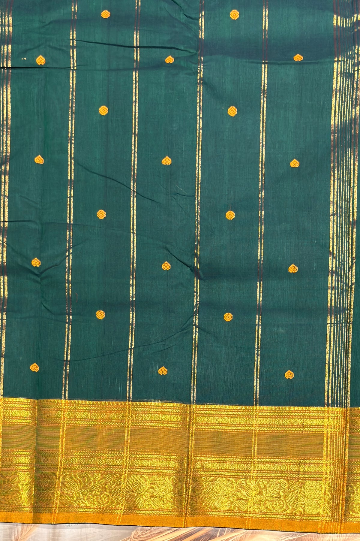 Kanchi Cotton Butta Design - Pallu