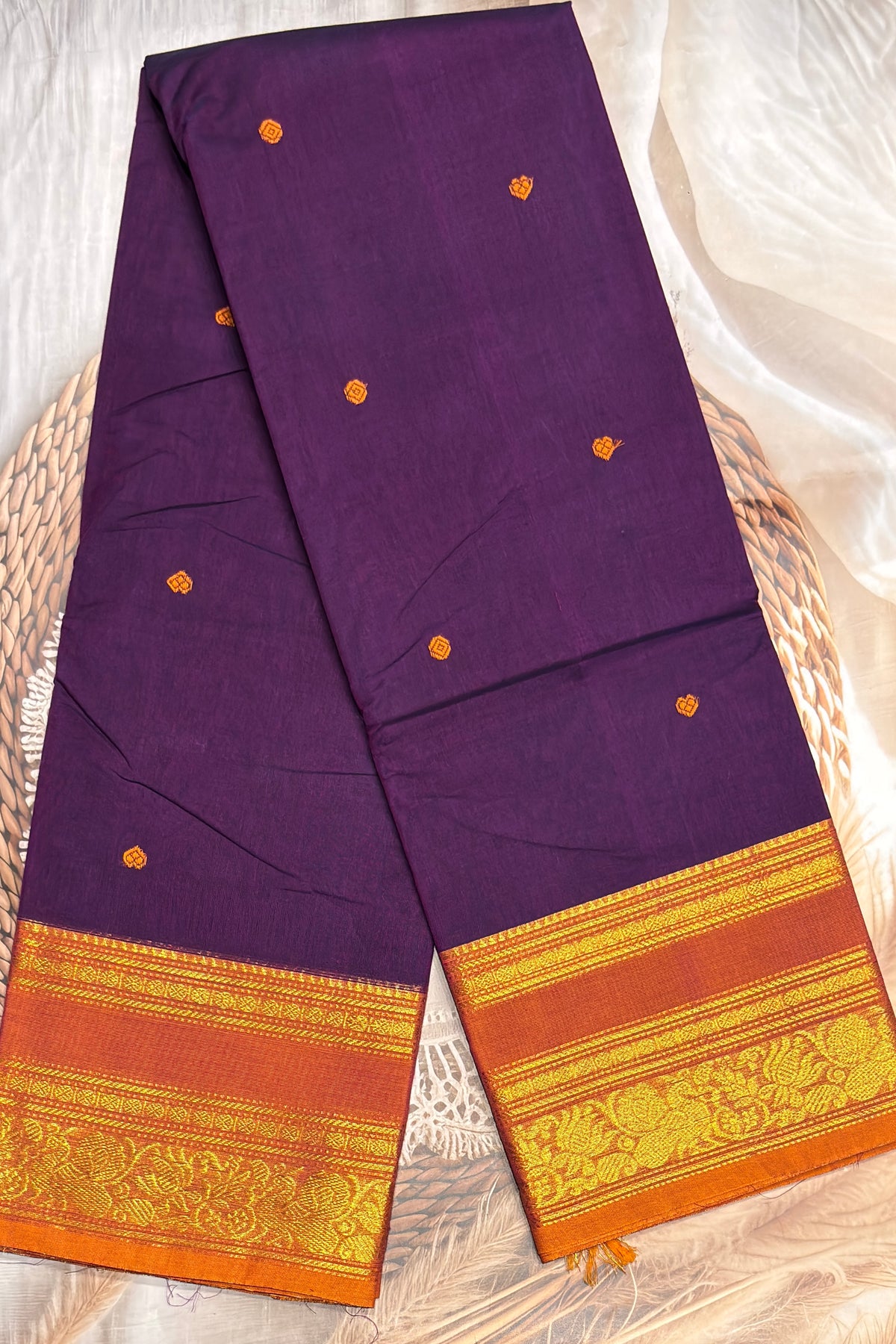 Kanchi Cotton Butta Design - Open View