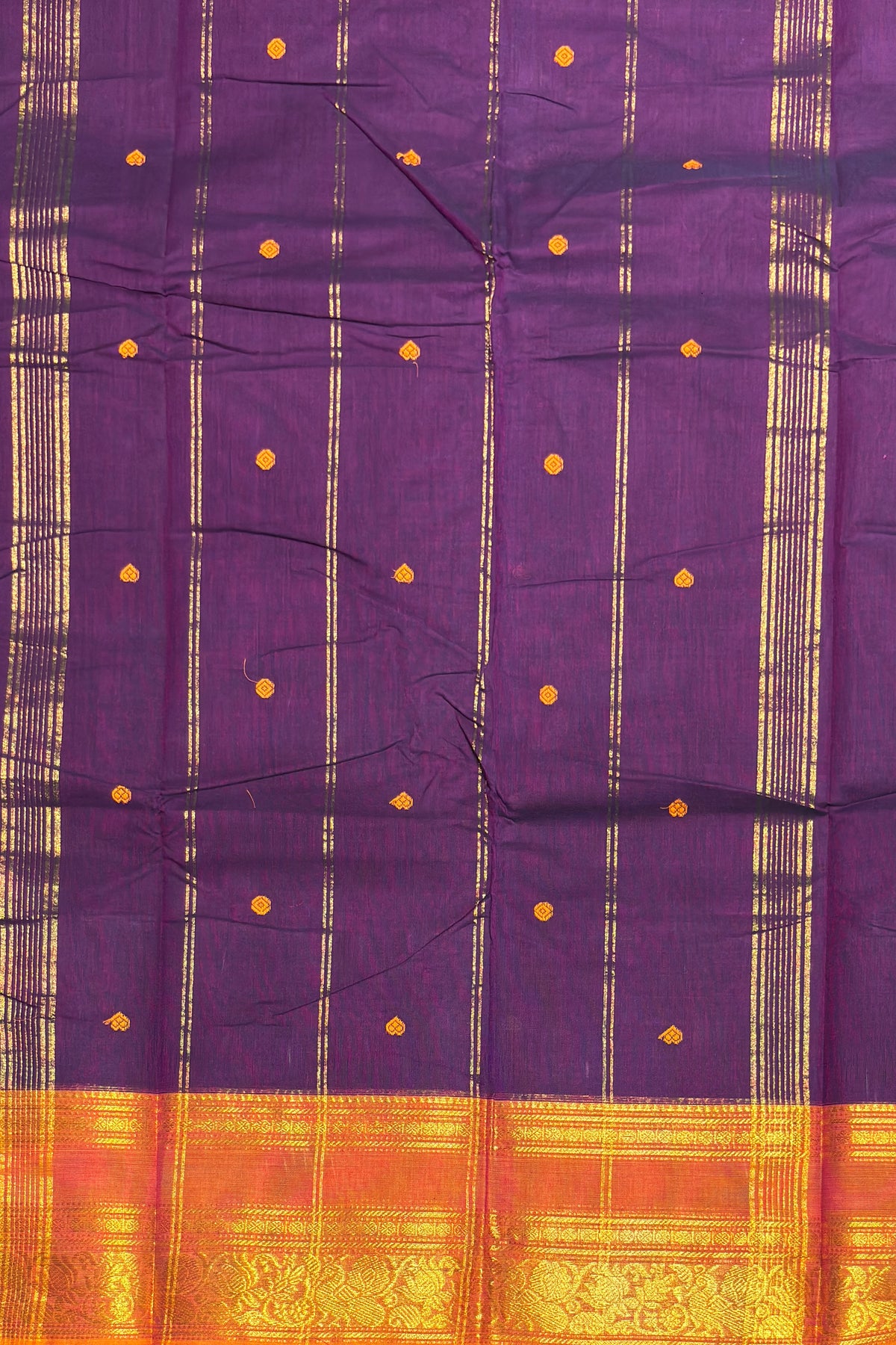 Kanchi Cotton Butta Design - Pallu