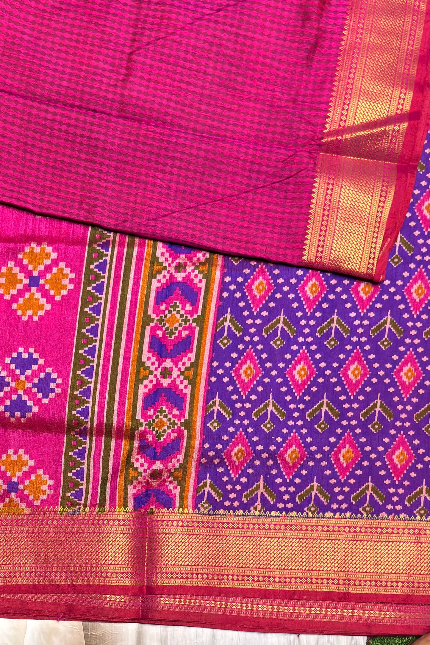 Semi Patola SIlk | Violet | MSP07