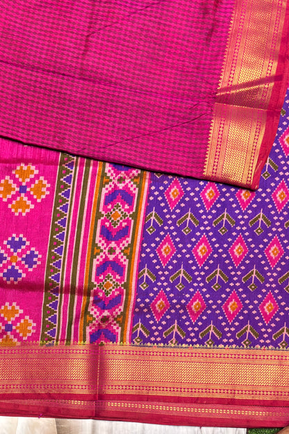 Semi Patola SIlk | Violet | MSP07