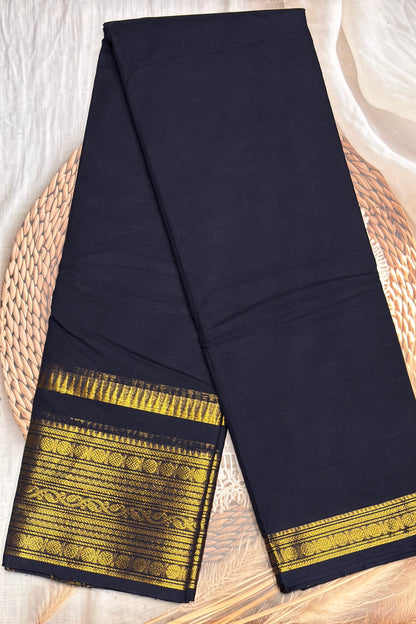 Meenakshi -Premium Kanchi Cotton Saree - Royal Blue| MCK100