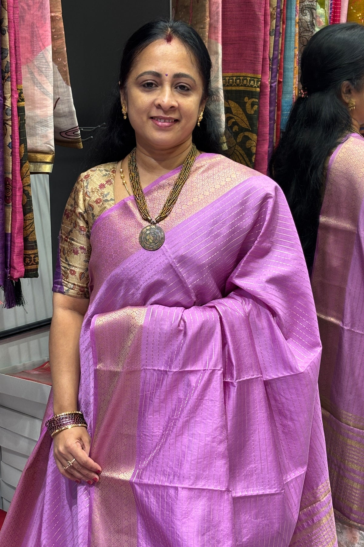 Fancy Soft Silk Sarees | Lotus Pink | MBLE70