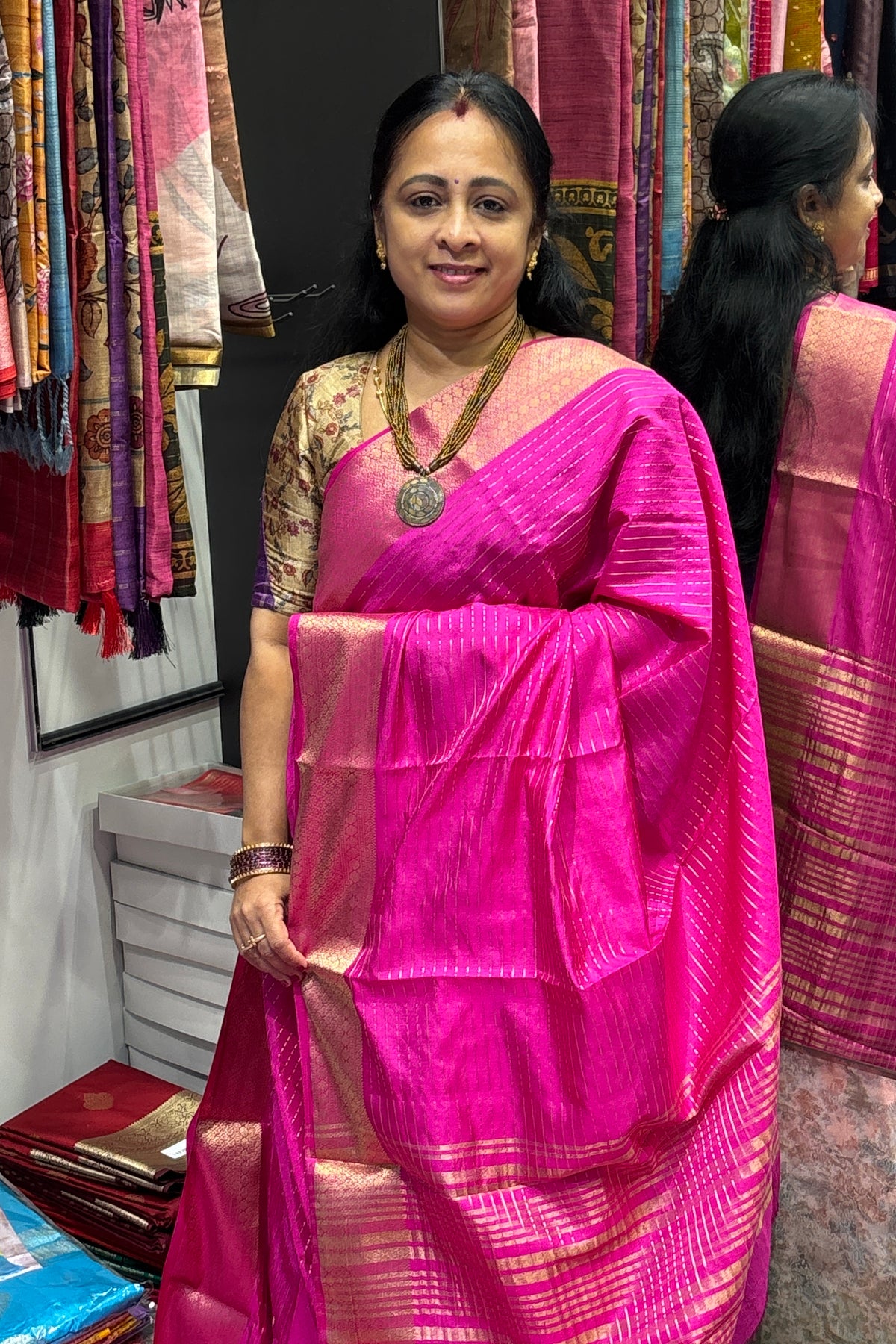 Fancy Soft Silk Sarees | Rose | MBLE79