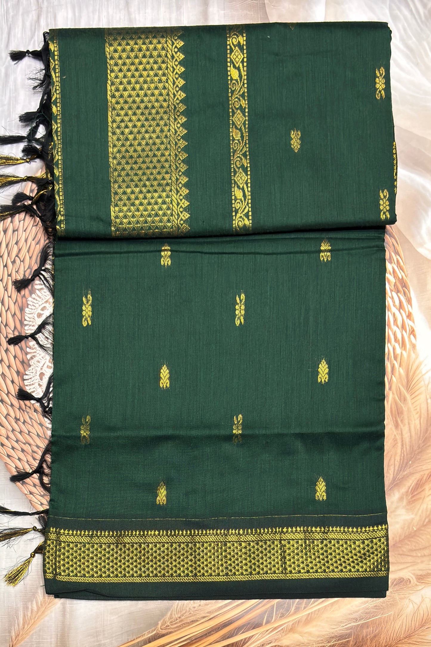 Kalyani Cotton Butta |Bot Green |KCBU03