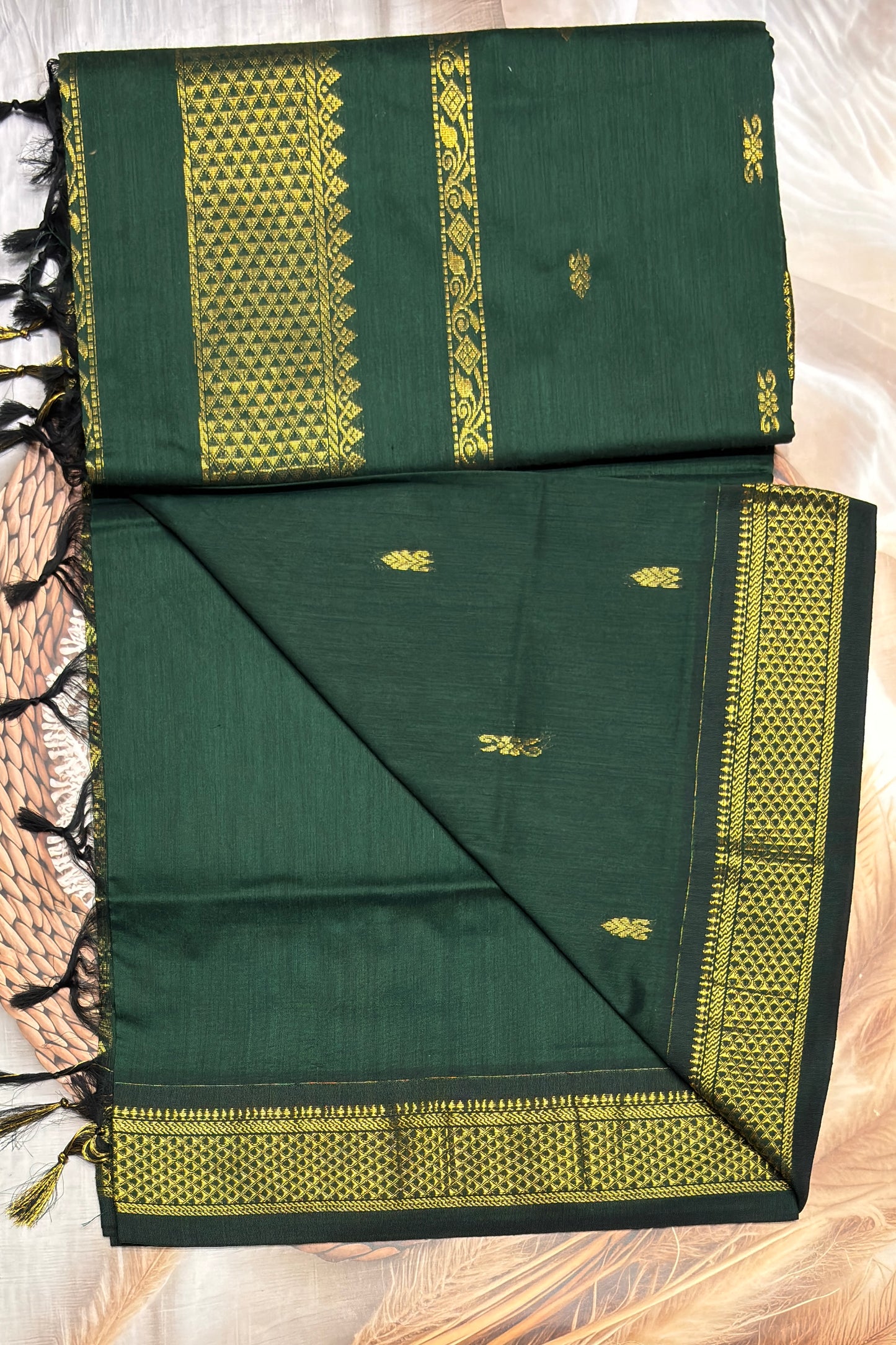 Kalyani Cotton Butta |Bot Green |KCBU03