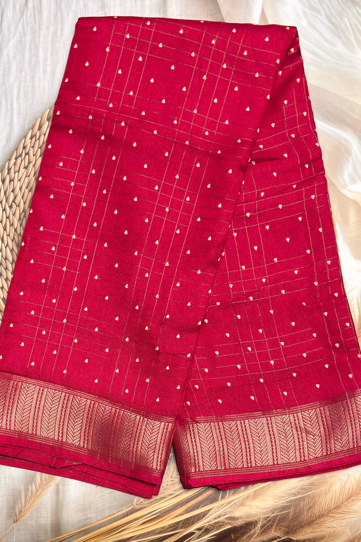 Italian SIlk | Red (Rose mixed ) | IS12