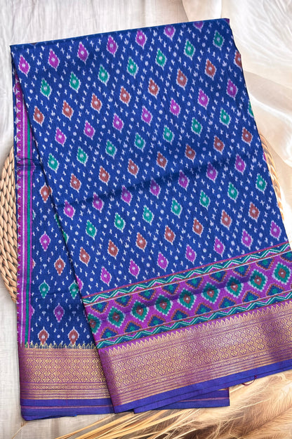 Semi Patola SIlk |Royal Blue | MSP06