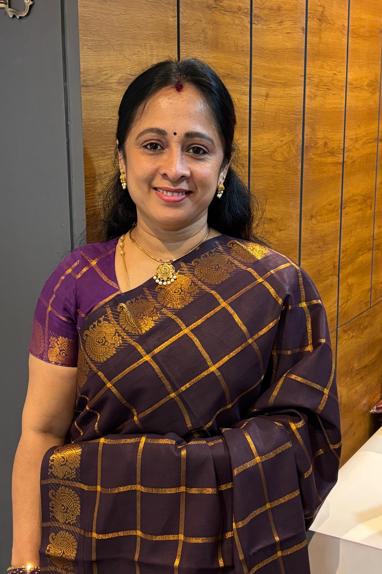 Madurai  Sungudi Cotton Sarees |Coffee | SC11