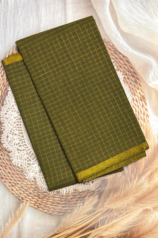 Sungudi Cotton Zari Checks | Borderless Collection | SC33