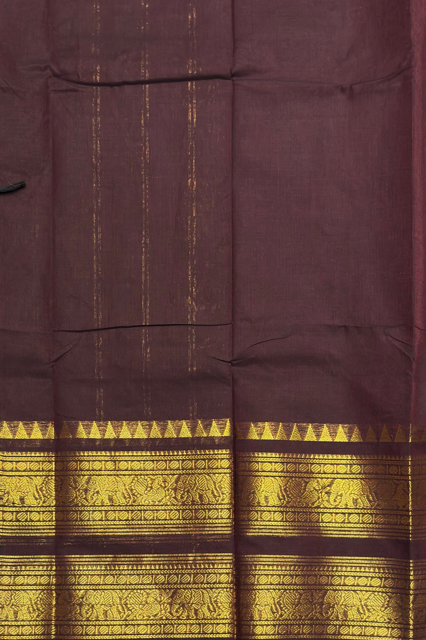 Meenakshi - Kanchi  Cotton | Coffee Retta Pet| MCK27