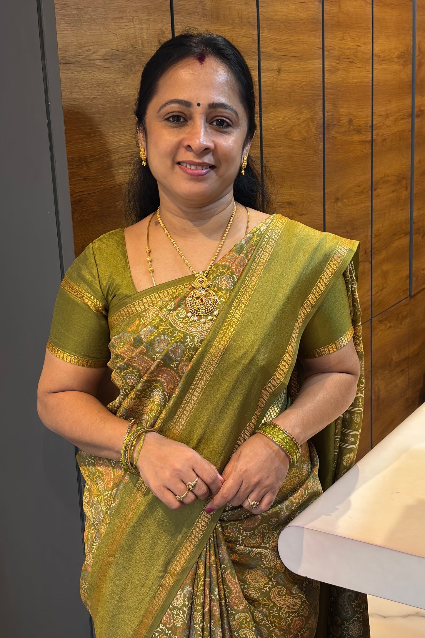 Retta Pet Printed Silk | Light Green | RPS02