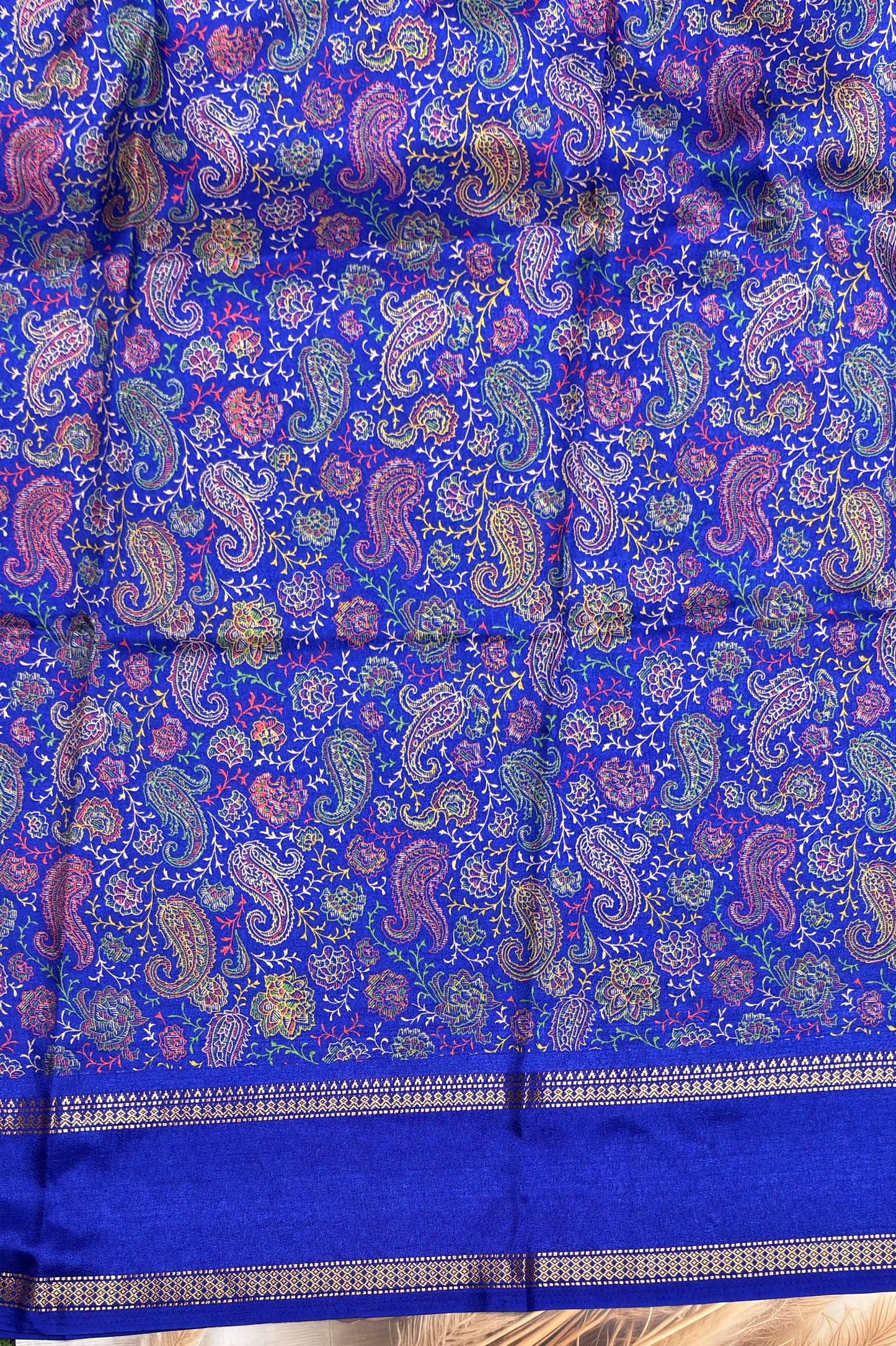 Retta Pet Printed Silk | Pepsi Blue | RPS01