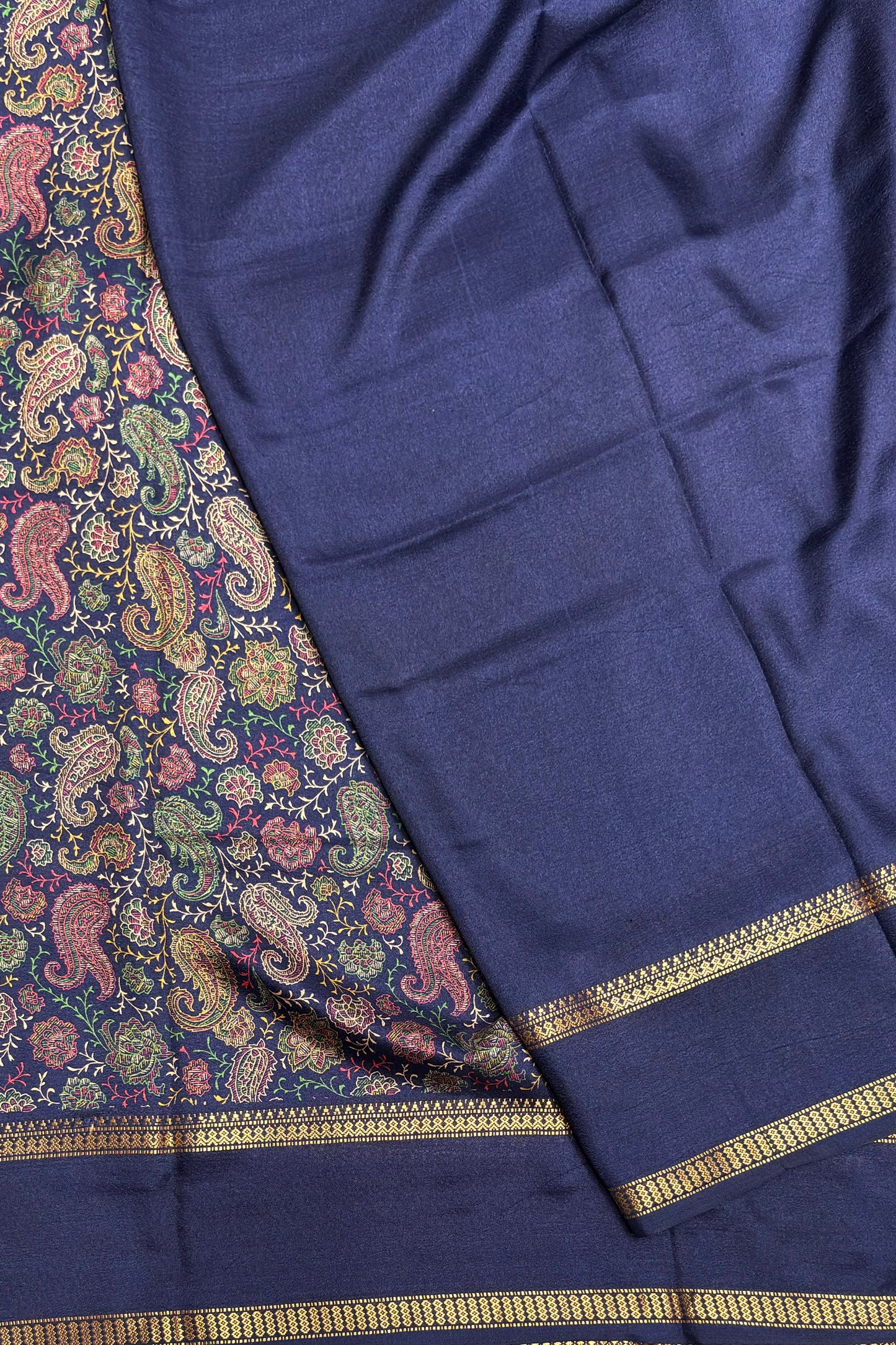 Retta Pet Printed Silk | Navy Blue | RPS04