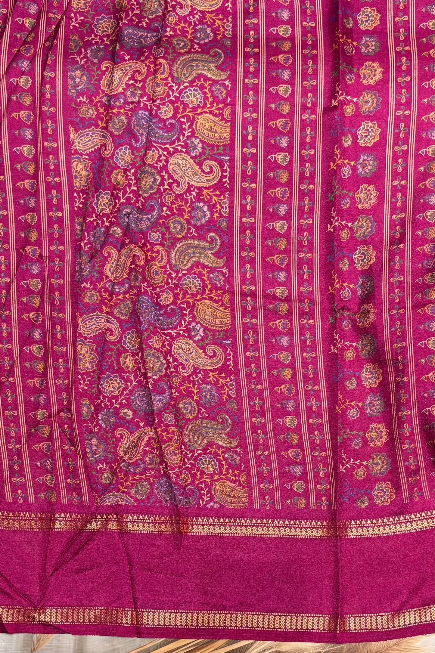 Retta Pet Printed Silk | Purple Pink | RPS07