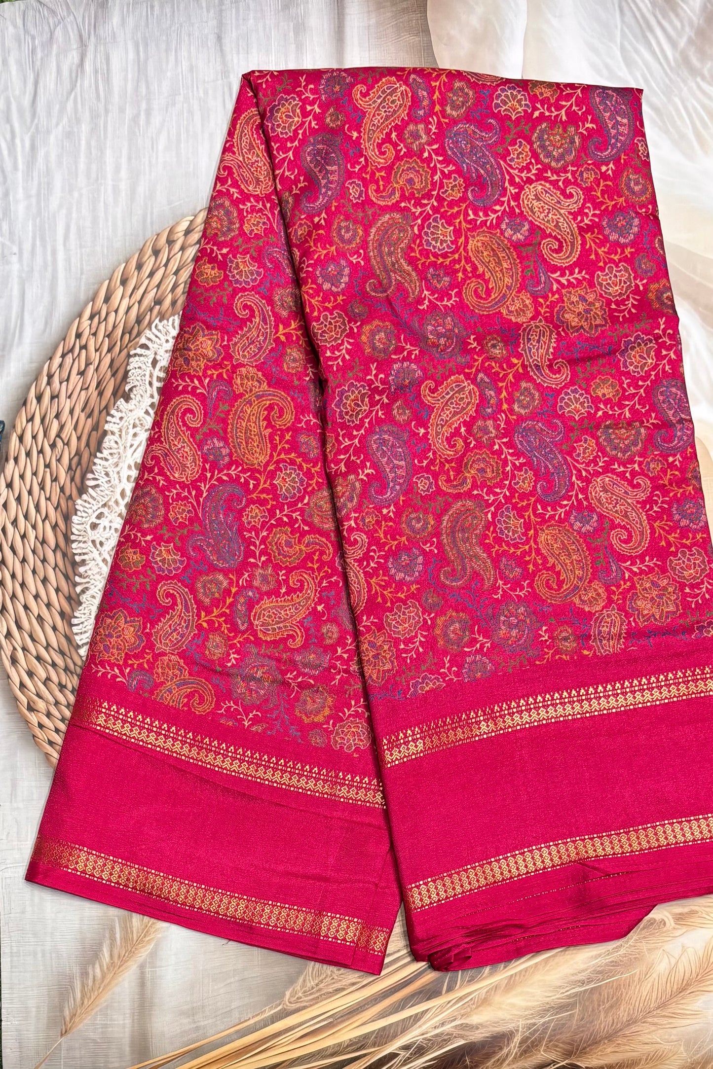 Retta Pet Printed Silk |Rose Pink | RPS03