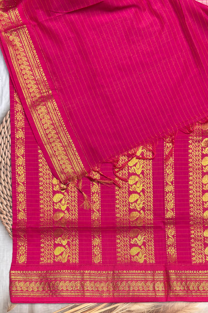 Kalyani Cotton Checks | KCCH03 | Pink with Rose