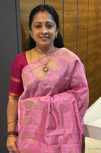 Raw Silk  | Pink| RS09