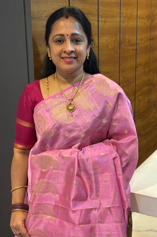 Raw Silk  | Pink| RS09