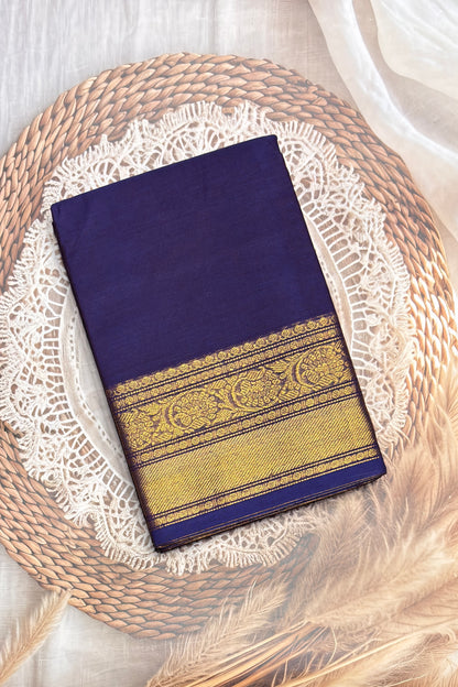 Kanchi Cotton Plain Saree | Violet | MBLE26