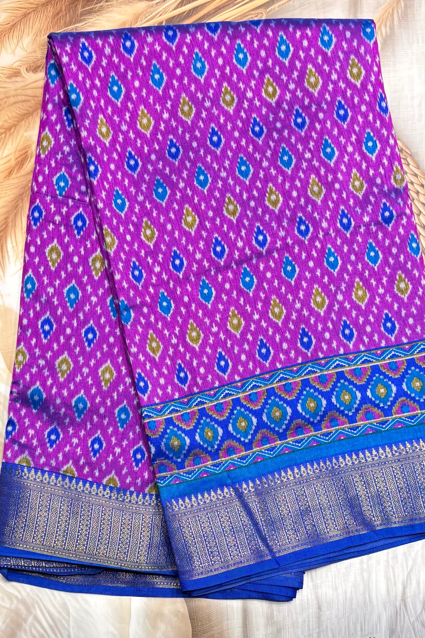 Semi Patola SIlk |Majenta | MSP04