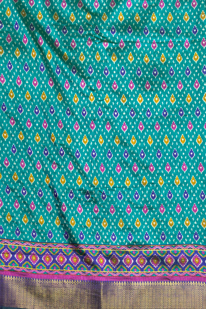 Semi Patola SIlk |Rama Green| MSP05