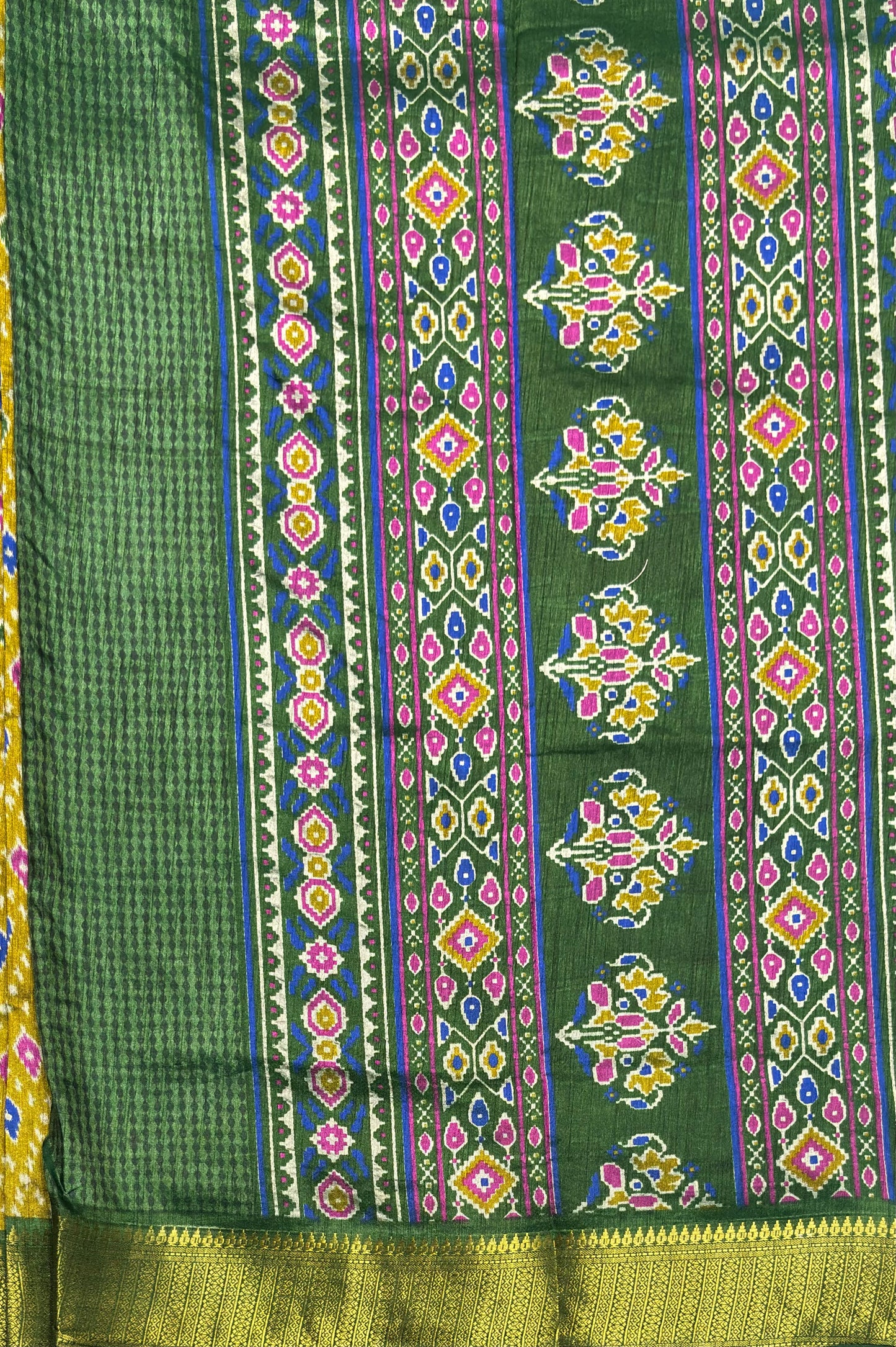 Semi Patola SIlk | Mehendi | MSP03