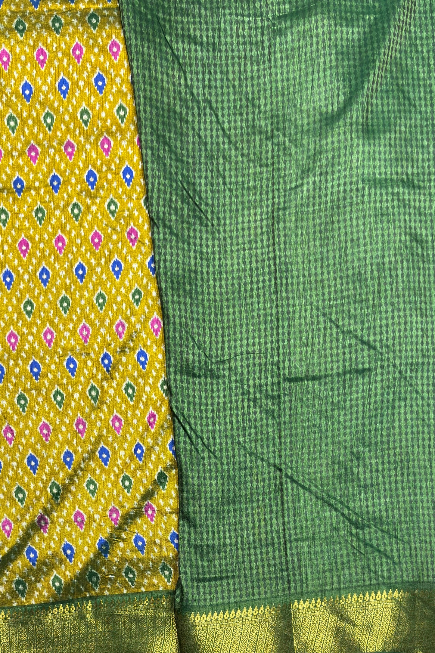 Semi Patola SIlk | Mehendi | MSP03