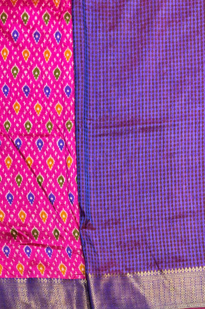 Semi Patola SIlk | Rose | MSP01