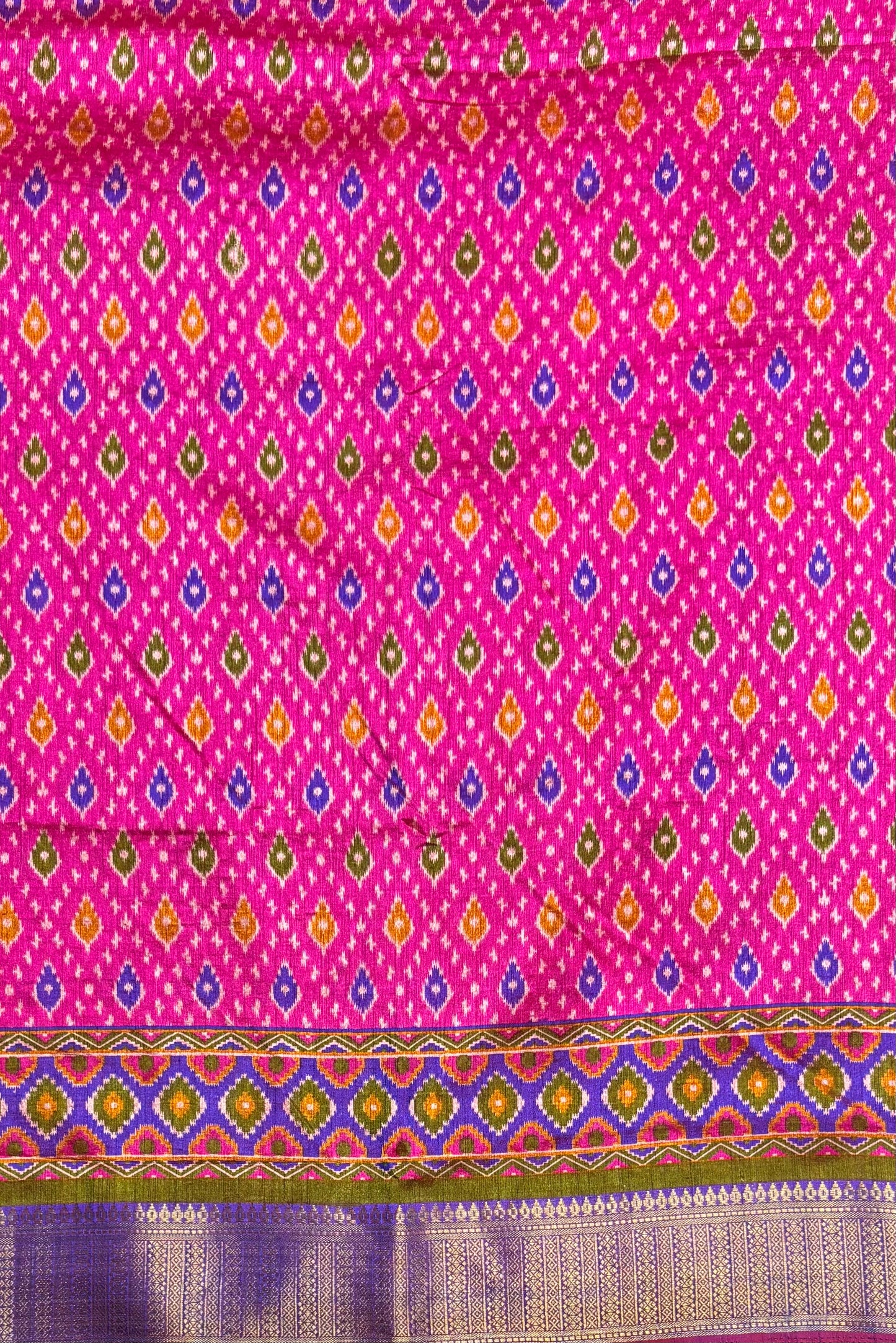 Semi Patola SIlk | Rose | MSP01