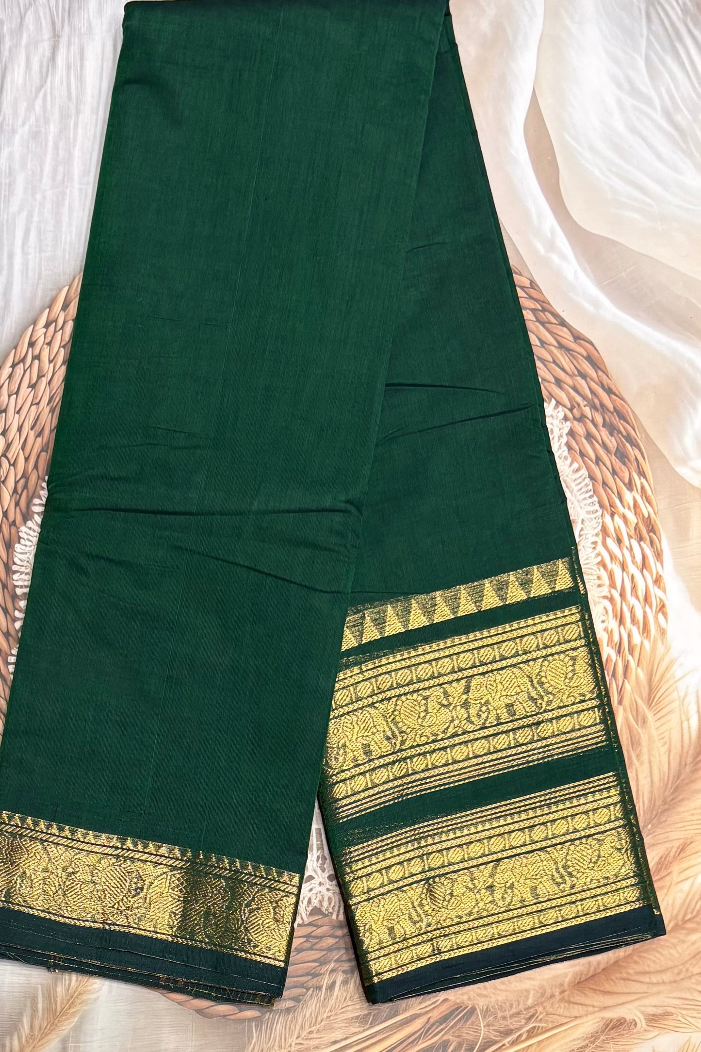 Meenakshi -Kanchi Cotton | Mustard With Black| MCK13