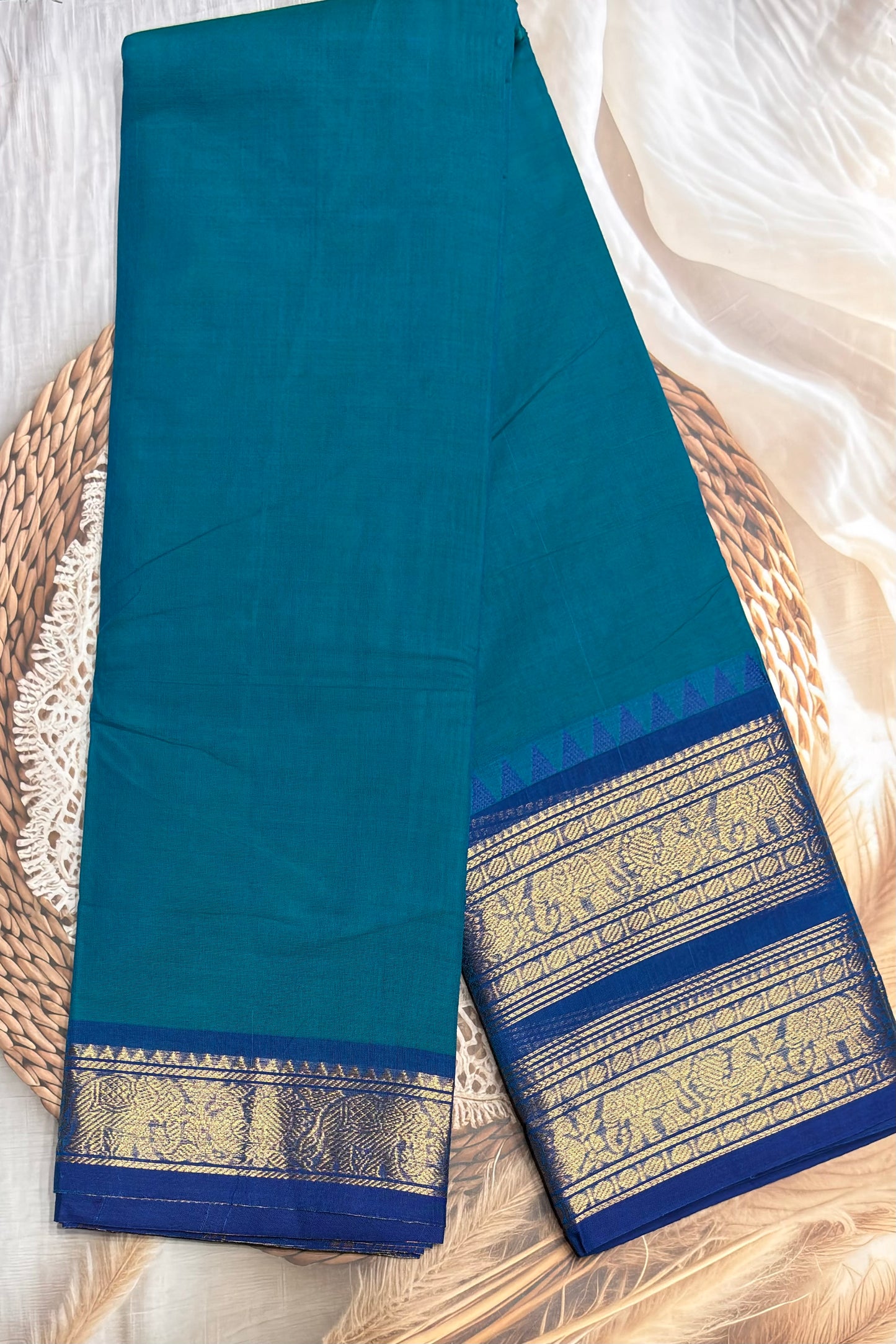 Meenakshi -Kanchi Cotton | Mustard With Black| MCK13