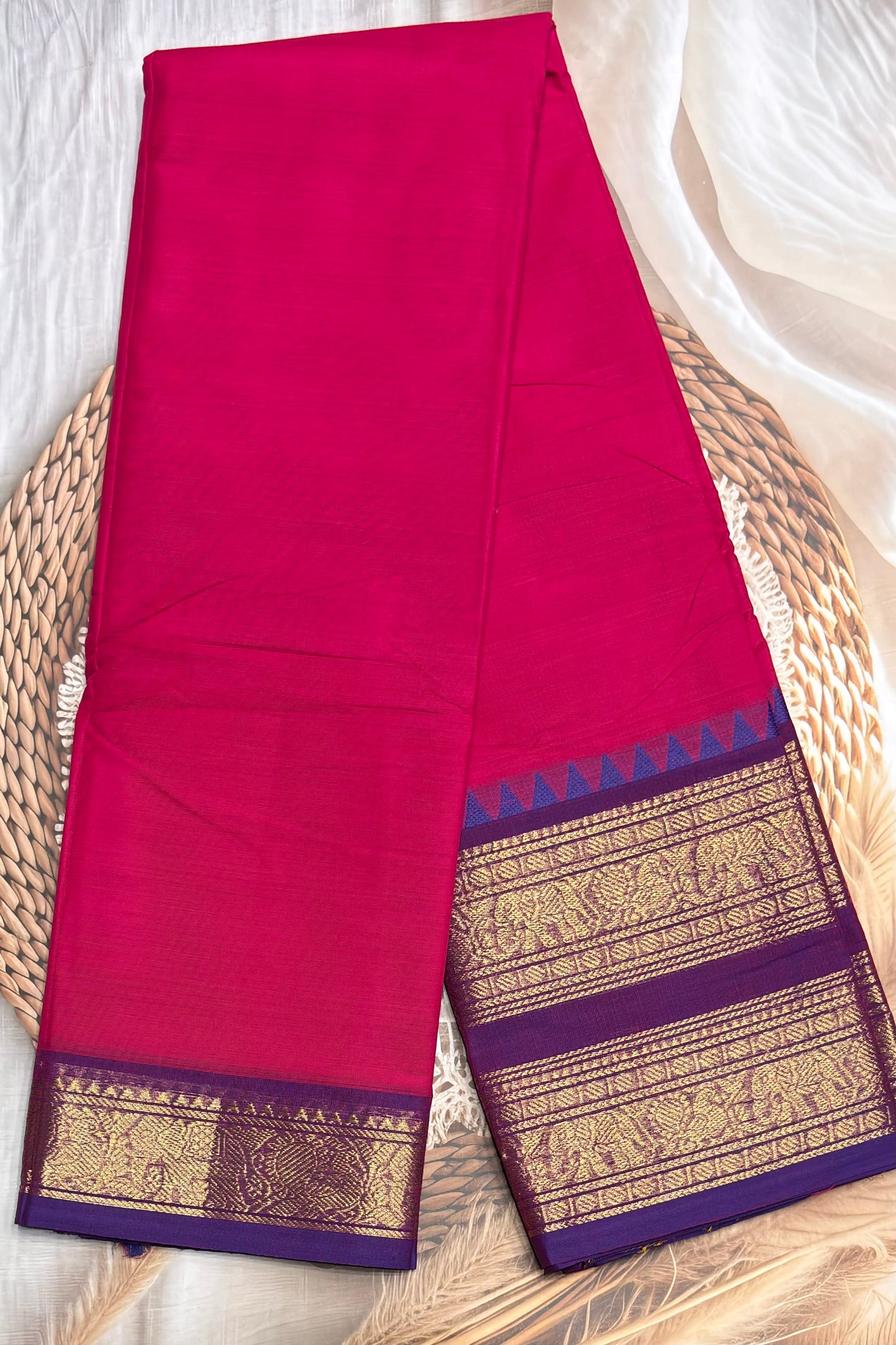 Meenakshi -Kanchi Cotton | Mustard With Black| MCK13