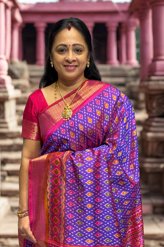 Semi Patola SIlk |Violet| MSP02