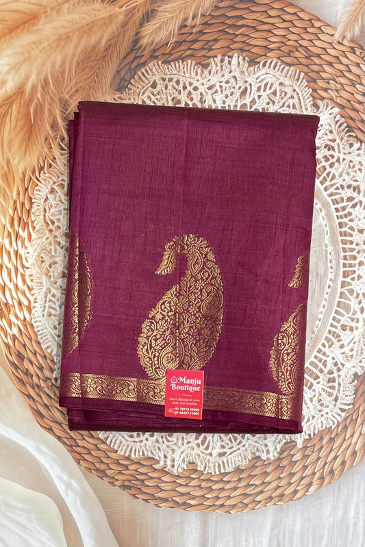 Raw Silk  | Maroon | MBRS01