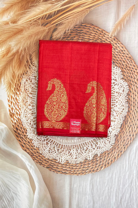 Raw Silk  |Red | MBRS03