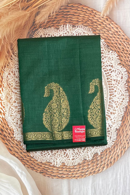 Raw Silk  |Bottle Green| MBRS08