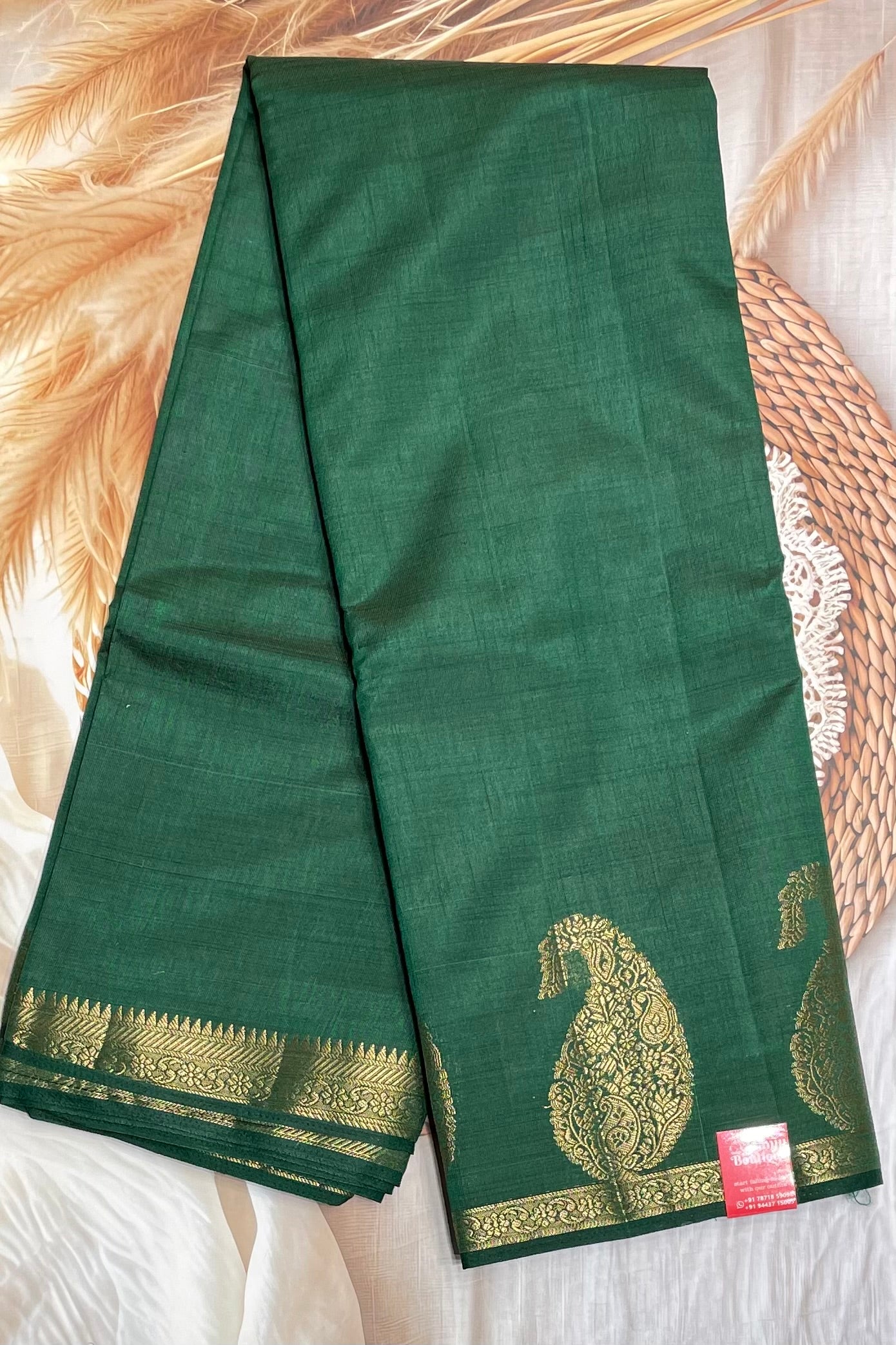 Raw Silk  |Bottle Green| MBRS08