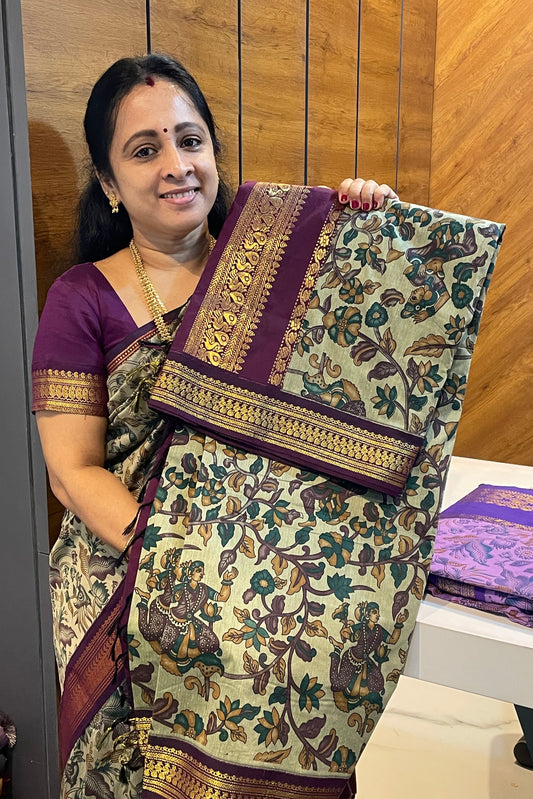 Kalmkari Print Kalyani Cotton | KCKA02