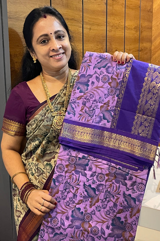 Kalmkari Print Kalyani Cotton | KCKA03