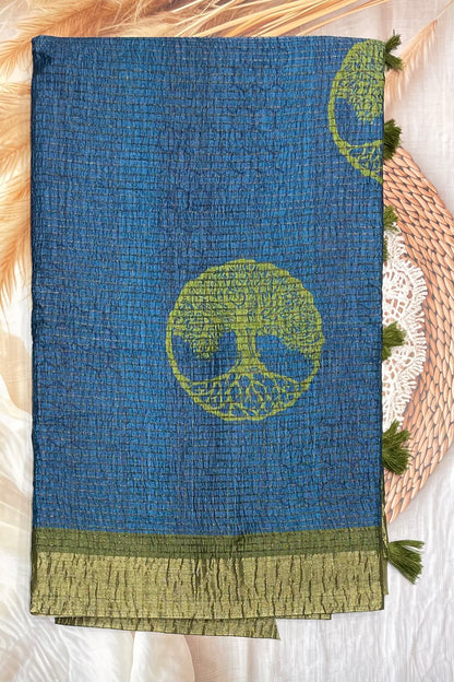 Crush Silk| Peacock Blue  |MBCS04